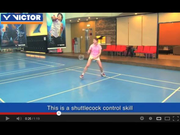 The nine most important skills of badminton : 9.Passive shot