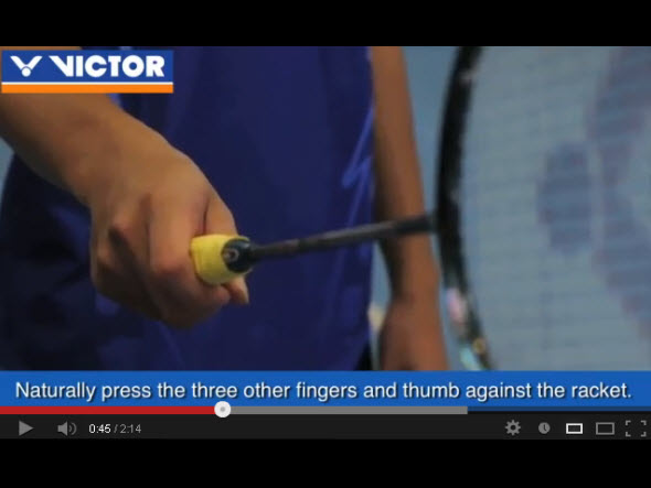 How to hold the racket and manage the shuttlecock correctly
