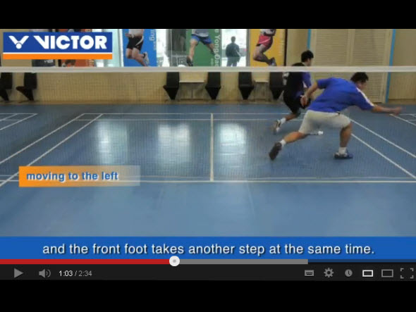 Badminton footwork 2 : Moving left and right