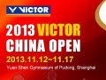VICTOR Becomes the New Title Sponsor of the 2013 China Open