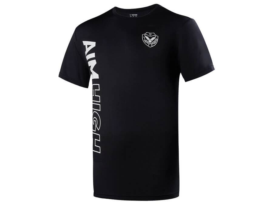 Black Victor Team Line Badminton T-Shirt Unisex 