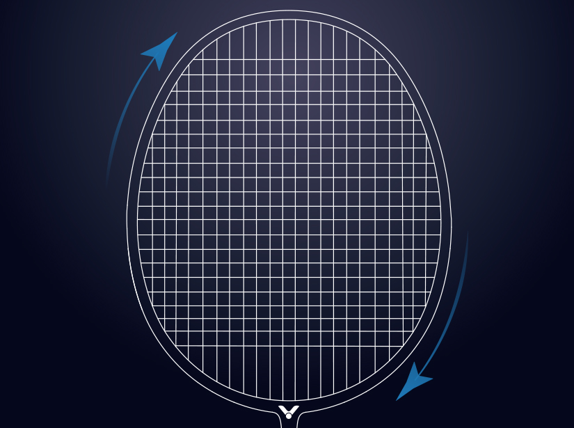 VICTOR THRUSTER K70 Badminton Racket Blue Racquet Racket String 6UG5 