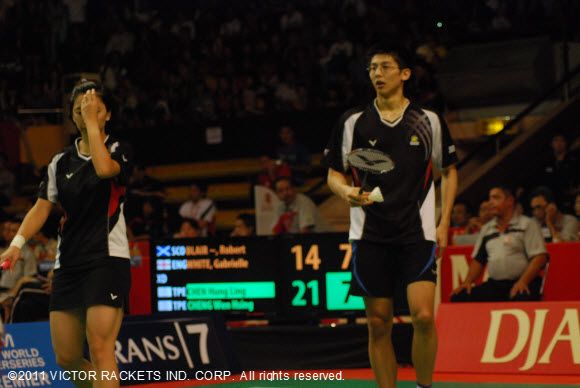 Chen Hung-ling (right)/ Cheng Wen-hsin took second place