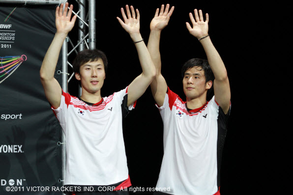 Ko Sung Hyun (right)/ Yoo Yeon Seong did very well, taking a silver in the men’s doubles