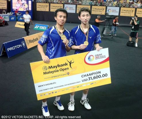Lee Sheng Mu/ Fang Chieh Min took the first men’s doubles title of 2012