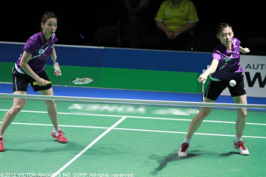 South Korea  In the women's doubles: Jung Kyung Eun / Kim Ha Na