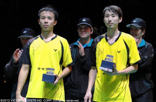 Chinese Taipei’s Lee Sheng Mu / Fang Chieh Min took second place in the men’s doubles