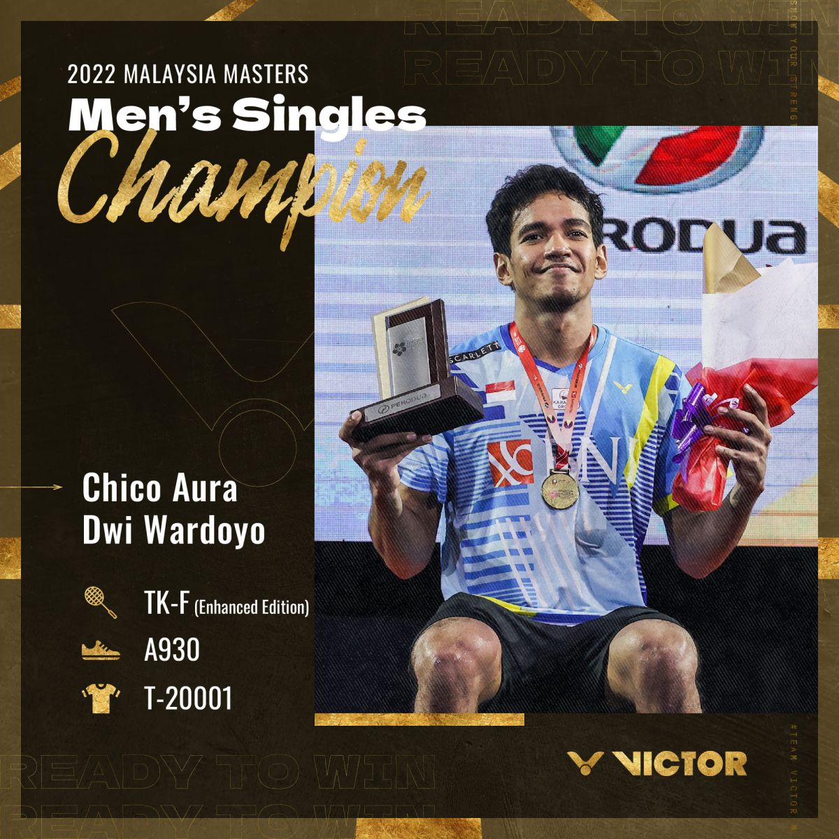 Chico Aura Dwi Wardoyo Won His First-Ever Super 500 Title at the 