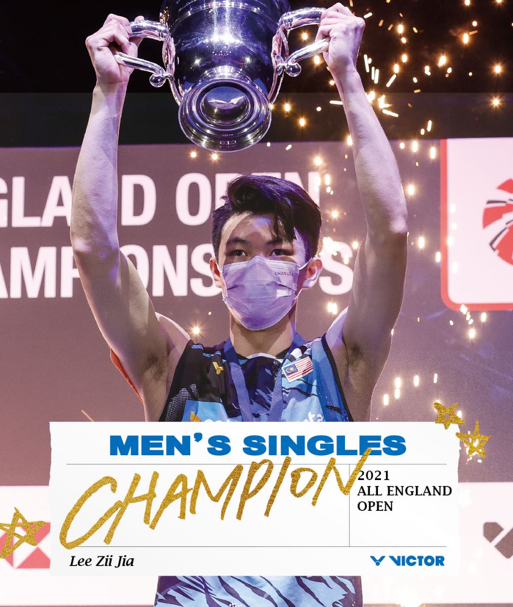 Lee Zii Jia lifts the All England Open trophy!