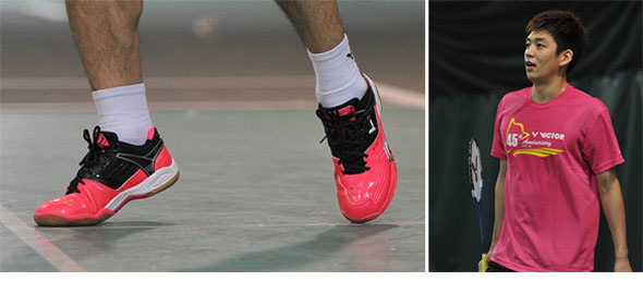 adidas gum sole shoes for badminton