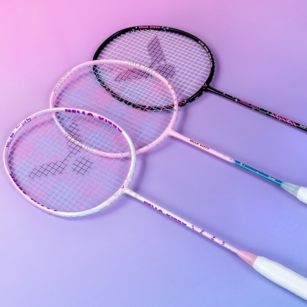Victor X Hello Kitty Thruster K KT I Unstrung Badminton Racket Pink Ltd Edition TK-KT I
