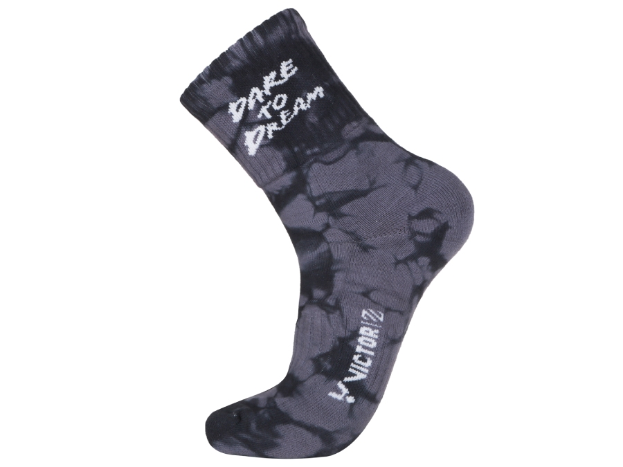 Victor Sports Socks Large SK158O (Black/Orange)